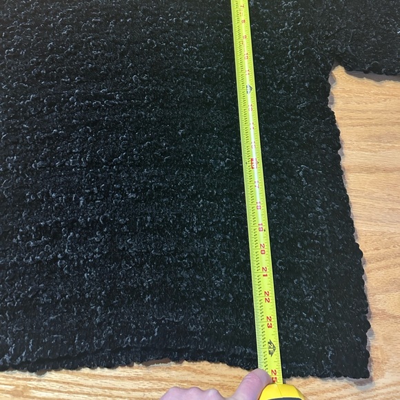 Vintage Georgina Von Etzdorf England Black Textured Collar Shirt Top Size 12 - Picture 12 of 14